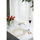 Glass Plate with Gold Band