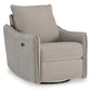 McBurg Swivel Power Recliner, Taupe
