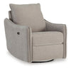McBurg Swivel Power Recliner, Taupe