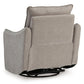 McBurg Swivel Power Recliner, Taupe