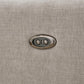 McBurg Swivel Power Recliner, Taupe