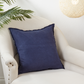 Fringed Design Linen Pillow - Down Filled
