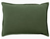 Cotton Velvet Lumbar Pillow - Green