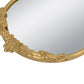 Gold Mirrored Tray with Floral Accents