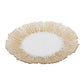 Glass Plate with Gold Band
