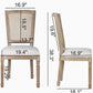 Rattan Square Back Dining Chair