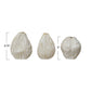 Stoneware Vases with Debossed Lines, White, Set of 3