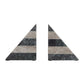 Black and White Marble Bookends