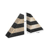 Black and White Marble Bookends