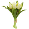 Real Touch Tulip Bouquet - White