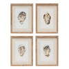 Oyster Framed Prints Set of 4