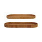 Oval Decorative Hand-Woven Rattan Trays - Choose Size
