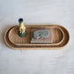 Oval Decorative Hand-Woven Rattan Trays - Choose Size