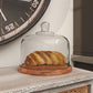 Mango Wood Cake Stand with Glass